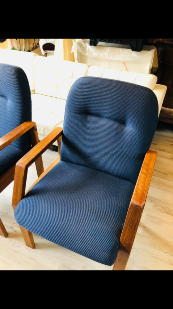 Image 1 of Midcentury fauteuil teak Deens design vergaderstoel 6 stuks 