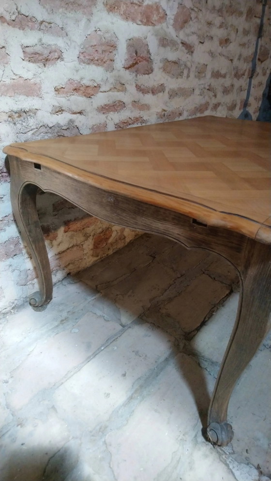 Tavolo stile Luigi XV in rovere e ciliegio. – Tavoli da pranzo, Vintage (photo 7 of 19)