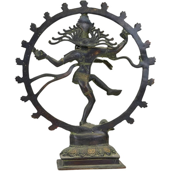 Antico bronzo Shiva Nataraja Nepal 36cm cire perdue – Sculture, Bronze (photo 5 of 11)