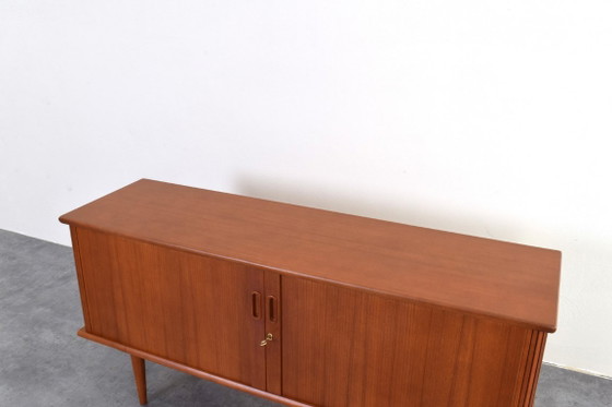 Image 1 of Mid-Century Danish Teak Tambour Sideboard, 1960s