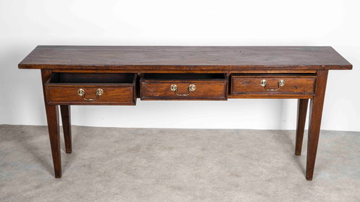 Eiken dresser mid-century