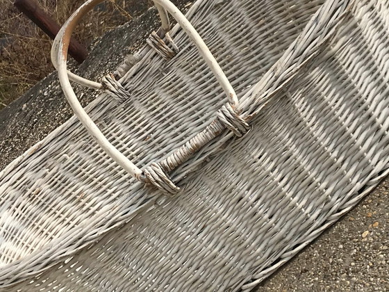 Panier en bois rustique, années 1960 – Objets déco, Osier, Rustic (photo 2 of 5)