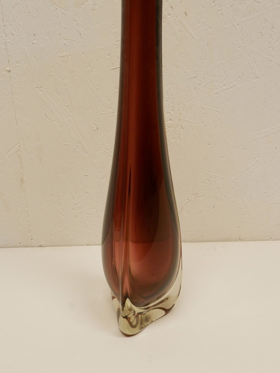 Image 1 of Grand vase en verre, 67 cm