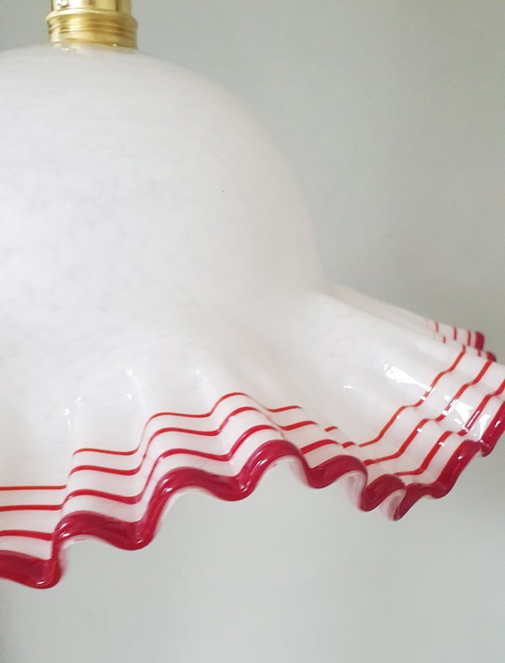 Image 1 of Grande paralume vintage in vetro di Murano - (presumibilmente) De Majo, Italia