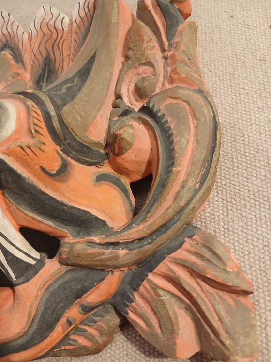 Authentische alte Balinesische Barong Maske 3. Trinestra Auge spätes 19. Jh., barong bali trinestra (Foto 6 von 15)