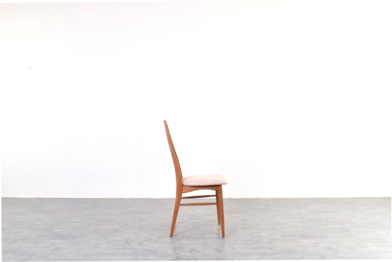 Image 1 of Sillas de comedor Mid-Century de teca y lana Eva de Niels Koefoed para Koefoed Hornslet, años 60. Juego de 4
