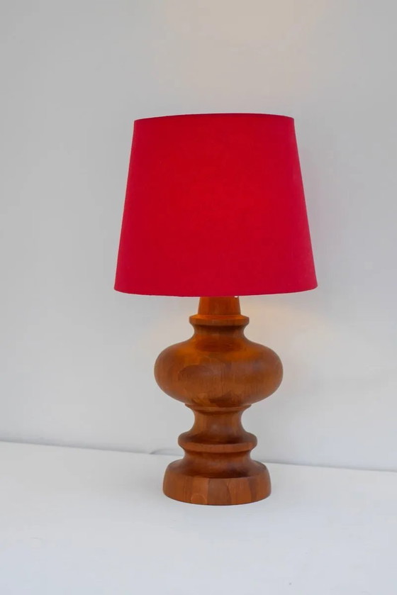 Image 1 of Mid-century modern Scandinavian oak table lamp from Möllers
