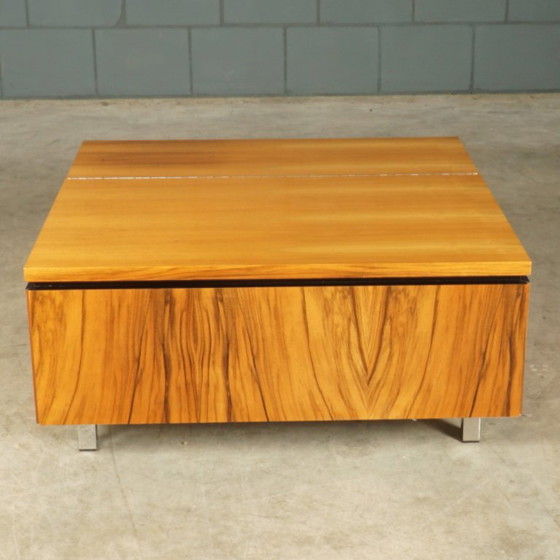 Vintage Design Coffee Table with Storage – 1960s – Chrome (photo 3 of 14)