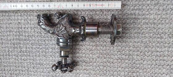 Image 1 of Robinet extérieur dragon couleur argent antique