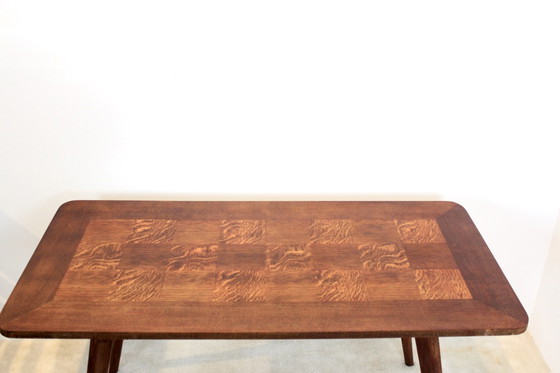 Eikenhouten Koffietafel met fineer inleg, Koffietafelboeken (foto 7 van 8)