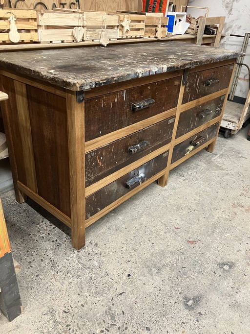 Industriële werkbank - werktafel - werkkast