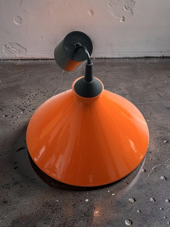 Lampada a sospensione vintage in vetro arancione "Cappello da strega" anni '70/'80 Space Age Retro Lampada (photo 6 of 11)