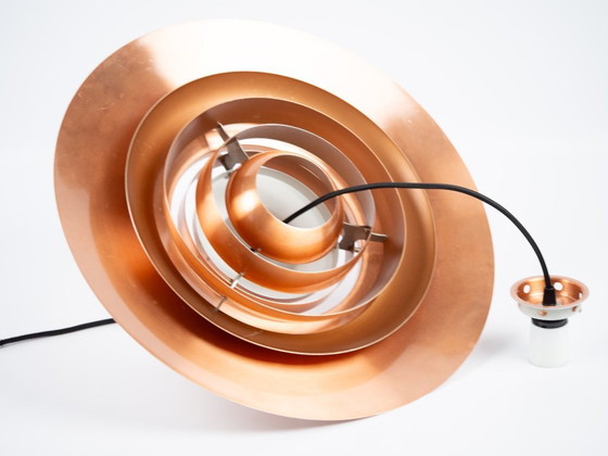 Lampe à Suspension P376 Vintage Danoise par Fabricius et Kastholm, Nordisk Solar, 1964 – Aluminium (photo 10 of 11)