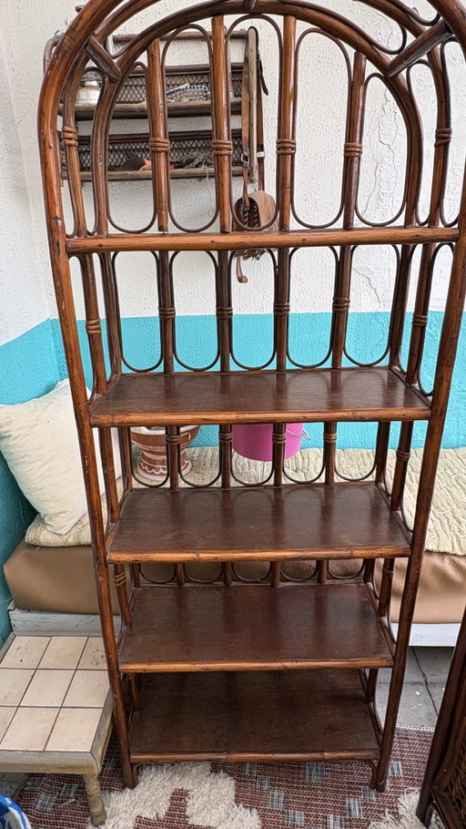 Vintage rotan kasten
