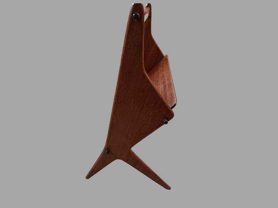 Image 1 of Porte-revues sculptural danois en teck, années 1960
