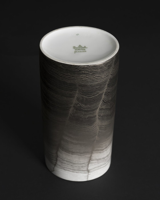 Image 1 of Rare trio de vases en porcelaine "Chiffon" Alain Le Foll × Rosenthal *édition du jubilé*