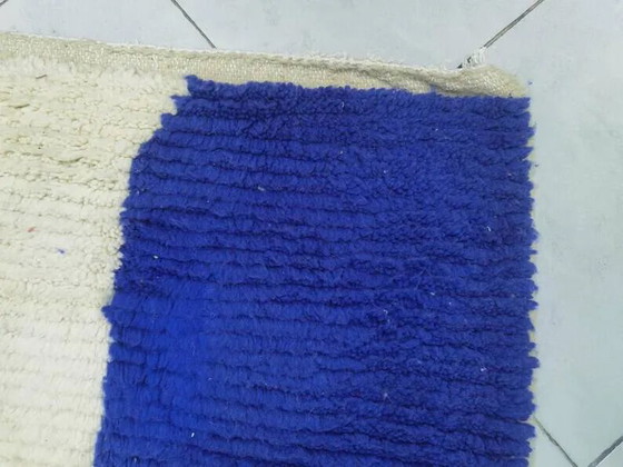 Alfombra marroquí artesanal decorada 250cm x 100cm – Wool, Modern (photo 7 of 10)