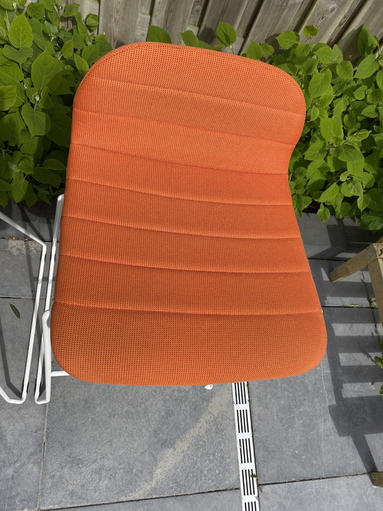 Image 1 of 2 sgabelli da bar arancioni retrò vintage