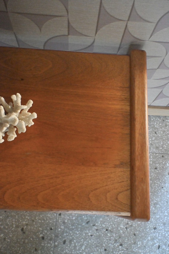 Image 1 of Table d'appoint vintage en chêne massif, design danois