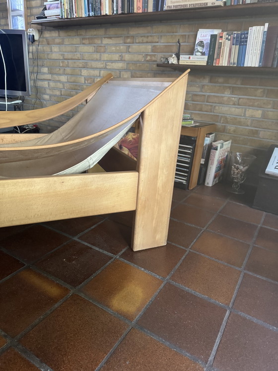 Poltrona design brutalista Leolux – Poltrone, Pelle, Legno (photo 7 of 7)
