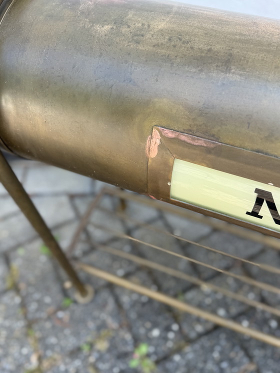 Image 1 of Vintage Hollywood Regency Newspaper Light Stand