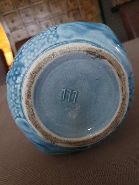 Image 1 of Art Nouveau vase ca. 1900 - relief rose - 27 cm