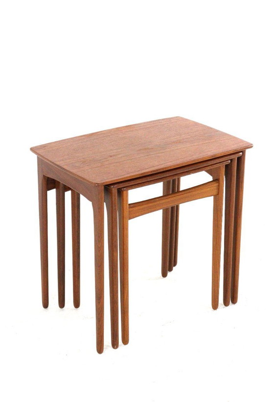 Svend Åge Madsen Nesting Tables Vintage Deens Teak – Svend Age Madsen, Bijzettafels, Wood (photo 22 of 22)