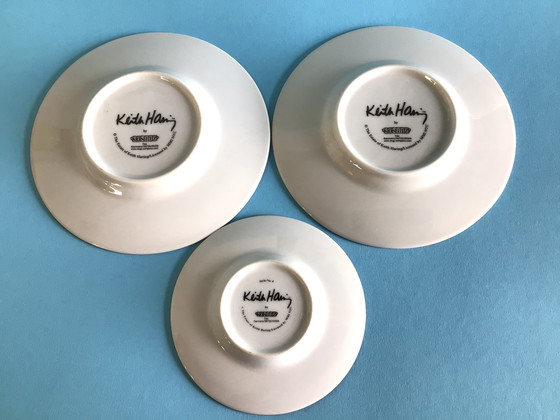 Image 1 of 3 tazze e piattini e tre tazze Keith Haring, Könitz