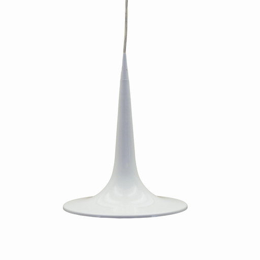 White Pendant Lamp, Danish Design, 1970S, Manufacturer: Frandsen