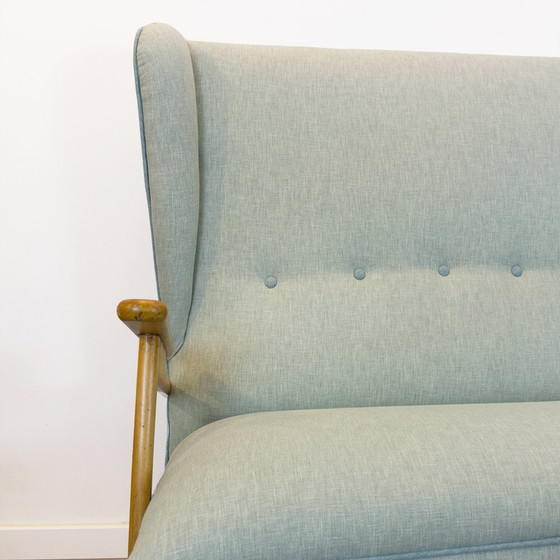 Image 1 of Sofá español de dos plazas de mediados de siglo, década de 1950