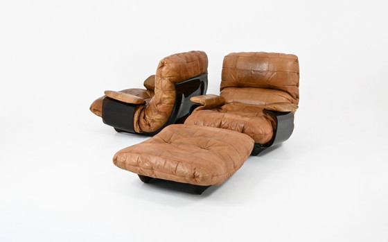 Image 1 of Sillones y otomana "Marsala" de Michel Ducaroy para Ligne Roset, década de 1970