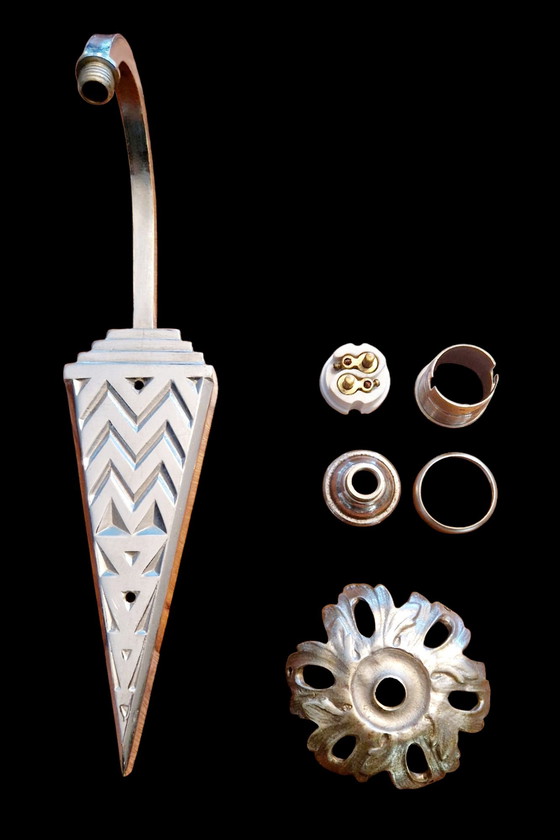 Image 1 of Art Nouveau wall lamp - Müller Frères - 1920