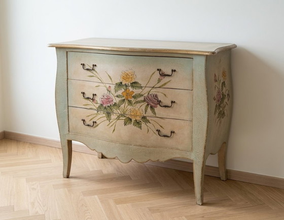 Gedecoreerde Ladekast Shabby Chic Stijl – Ladekasten, Metal, Wood (photo 2 of 5)