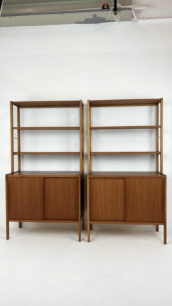Swedish vintage teak veneer bookcases – Shelving unit (photo 25 of 25)