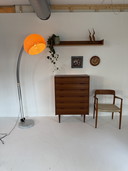 Lampada ad arco spaziale vintage XL anni '70