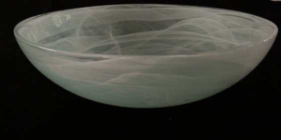 Image 1 of Turquoise and white bowl from Leerdam.