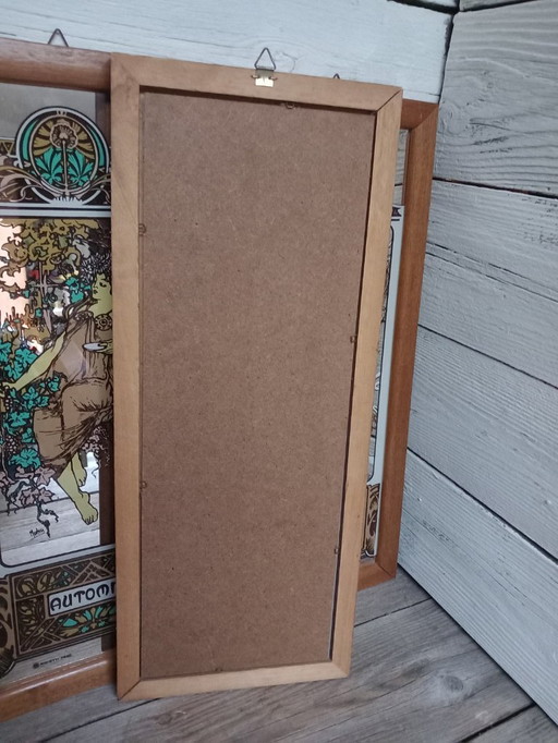 4-part series “The 4 Seasons” by Alphonse Mucha.