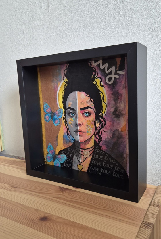 Image 1 of Unknown mixed-media painting