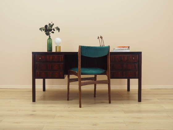 Image 1 of Bureau van palissanderhout, Deens design, jaren 70, vervaardigd door Omann Jun.
