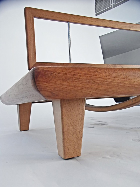 Image 1 of Dagbed, bank 'Minerva' van Peter Hvidt en Orla Molgaard-Nielsen voor France&Son/DK, teakhout, jaren 60