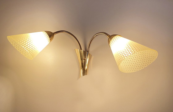 Image 1 of Mid Century  Double Wall Light, 1950S