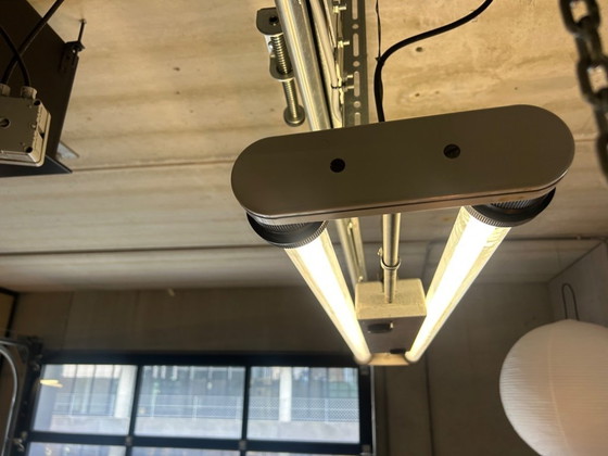 Image 1 of 6 lampade da balcone TL vintage industriali VEB Leuchtenbau Arnstadt