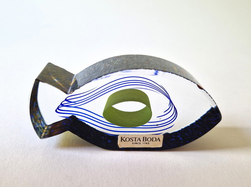 Kosta Boda - Min sculpture poisson de Bertil Vallien
