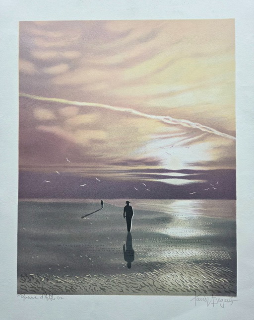 Degans Xavier (1949-) - Litografía Prueba de artista (ref 4122-4)