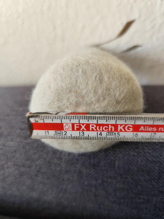 Image 1 of Aveva Cutting Vase Skandi Deko – Glass, Wool & Sand, Light Blue/White, Hygge