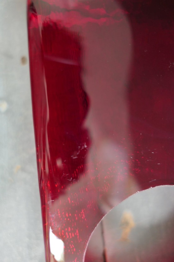 Image 1 of Mazzega Murano Italia aplique cristal rojo