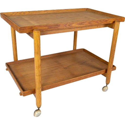Vintage-Bartisch mit Eichenverlängerung von Hundevad Furniture, Dänemark 1960