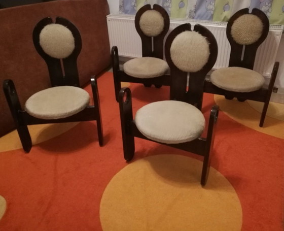 Vintage Dining Chairs & Table by Szeleczky, 1960s, Set of 5 – Dining set (photo 15 of 15)