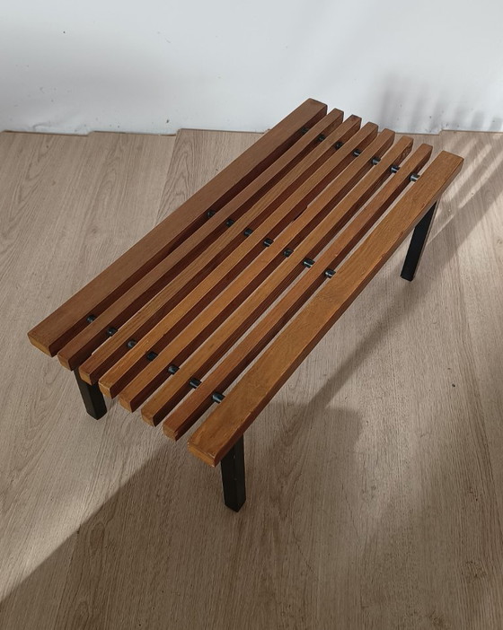 Panca a doghe vintage – Panche, Metallo, Legno (photo 4 of 7)