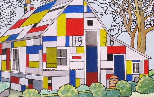 The 'Mondriaan' House (hand-painted)